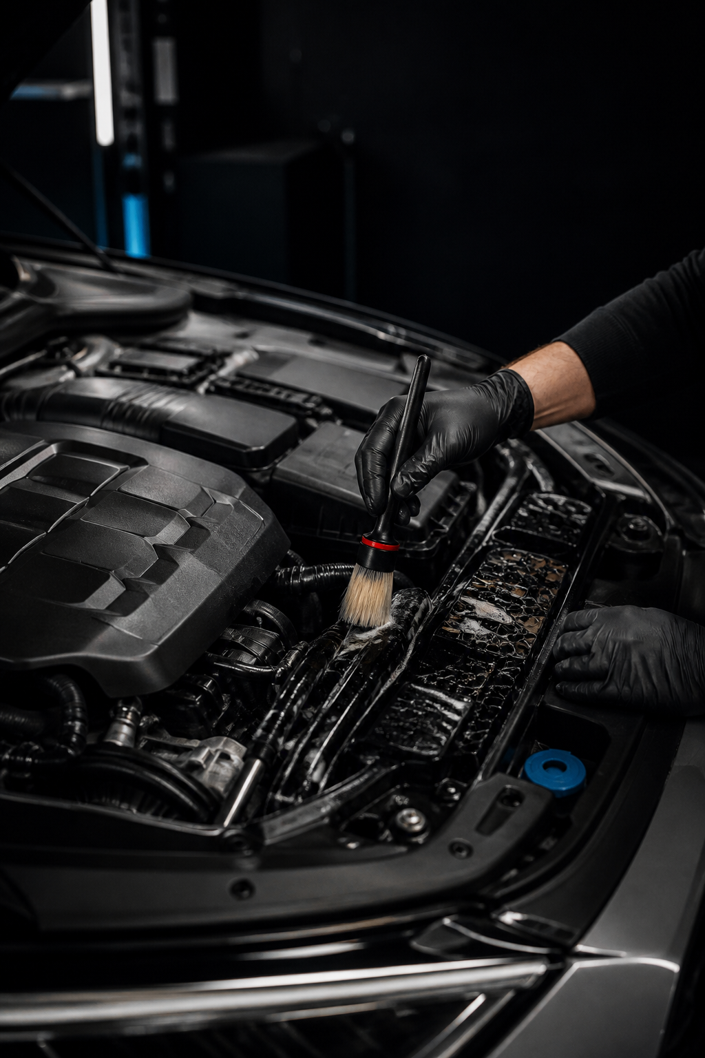 Детейлинг-мойка подкапотного пространства в A² Detailing